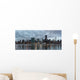 Dramatic sky over Manhattan and East River. Wall Decal