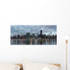 Dramatic sky over Manhattan and East River. Wall Decal