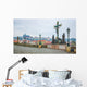 Jesus Christ on Cross Statue on Charles Bridge in Prague Wall Decal