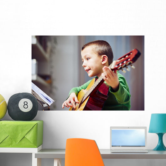 Little guitarist Wall Decal