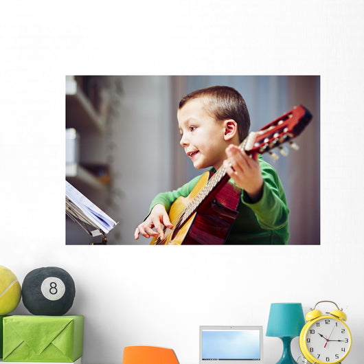 Little guitarist Wall Decal
