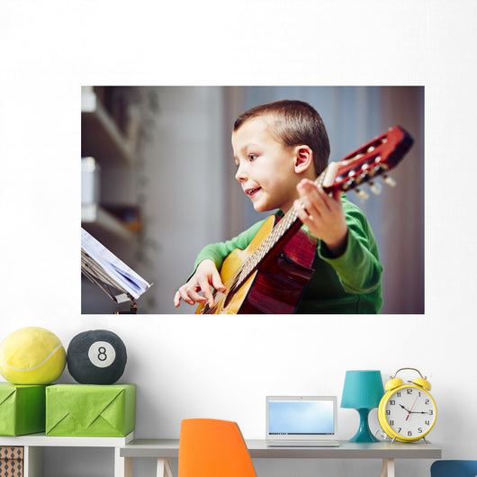 Little guitarist Wall Decal