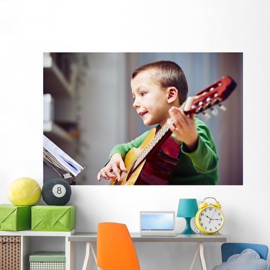 Little guitarist Wall Decal