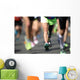Disabled Marathon Runner Wall Decal