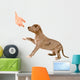 Puppy of pitbull gives a paw Wall Decal