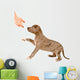 Puppy of pitbull gives a paw Wall Decal
