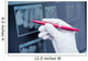 Gloved hand holding pen to teeth x-ray Wall Decal