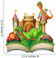 Dragon and Book Wall Decal