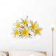 Frangipani Flower White 2 Wall Decal