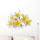 Frangipani Flower White 2 Wall Decal
