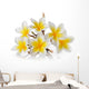 Frangipani Flower White 2 Wall Decal