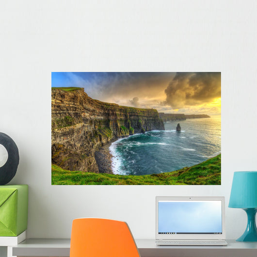 Cliffs of Moher at sunset, Co. Clare, Ireland Wall Decal