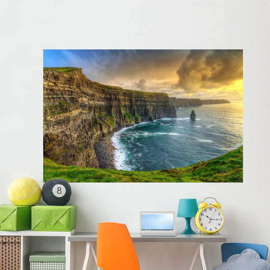 Cliffs of Moher at sunset, Co. Clare, Ireland Wall Decal