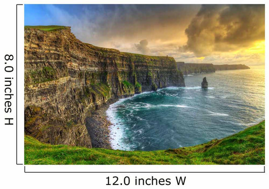 Cliffs of Moher at sunset, Co. Clare, Ireland Wall Decal