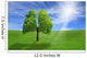 Tree in shape of lungs Wall Decal