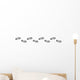 Spur, Schuhabdruck mit Profil, Vektor, schwarz, freigestellt Wall Decal