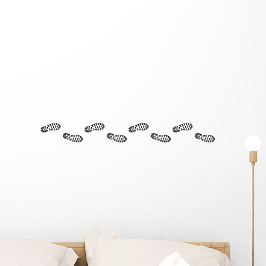 Spur, Schuhabdruck mit Profil, Vektor, schwarz, freigestellt Wall Decal