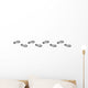 Spur, Schuhabdruck mit Profil, Vektor, schwarz, freigestellt Wall Decal