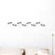 Spur, Schuhabdruck mit Profil, Vektor, schwarz, freigestellt Wall Decal