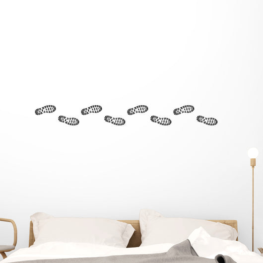 Spur, Schuhabdruck mit Profil, Vektor, schwarz, freigestellt Wall Decal