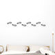 Spur, Schuhabdruck mit Profil, Vektor, schwarz, freigestellt Wall Decal