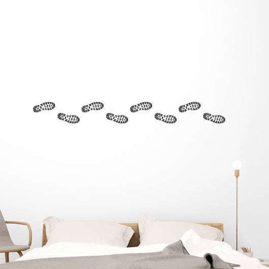 Spur, Schuhabdruck mit Profil, Vektor, schwarz, freigestellt Wall Decal