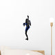 woman boxer boxing kickboxing silhouette isolated Wall Decal