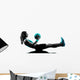 woman fitness Medicine Ball exercises silhouette Wall Decal