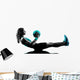 woman fitness Medicine Ball exercises silhouette Wall Decal