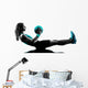 woman fitness Medicine Ball exercises silhouette Wall Decal
