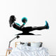 woman fitness Medicine Ball exercises silhouette Wall Decal