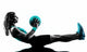 woman fitness Medicine Ball exercises silhouette Wall Decal