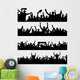 sports fans cheering Wall Decal