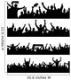 sports fans cheering Wall Decal