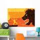 Lion Tamer Wall Decal