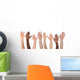 Many hands up Wall Decal