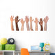 Many hands up Wall Decal