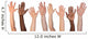 Many hands up Wall Decal