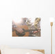 A folk country musician playing his guitar. Wall Decal
