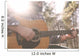 A folk country musician playing his guitar. Wall Decal
