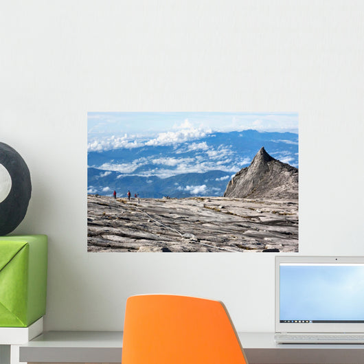 Hikers at the Top of Mount Kinabalu in Sabah, Malaysia Wall Decal