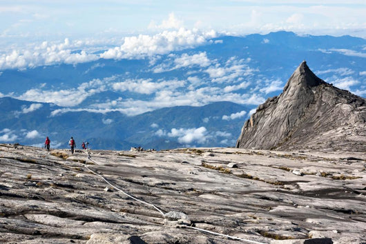 Hikers at the Top of Mount Kinabalu in Sabah, Malaysia Wall Decal
