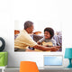 Grandfather Teaching Grandson To Play Guitar Wall Decal