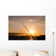 Fisherman Fishing Rod Silhouette Wall Decal