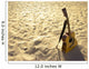 Sunny Beach Acoustic Guitar Wall Decal