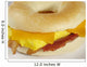 Bagel Breakfast Sandwich Wall Decal