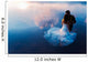 bride and groom on the water in the lake, trash the dress Wall Decal