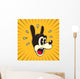 Vintage Toons: retro cartoon character surprised face Wall Decal