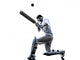 Cricket player  batsman silhouette Wall Decal