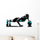 woman fitness Medicine Ball exercises silhouette Wall Decal